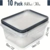 10pcs Storage Containers for Kitchen Organization