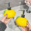 Lemon-Shaped Ceramic Lotion Bottle