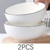 2pcs Ceramic Noodle Bowls