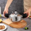 LEOZ 1.8L Mini Stainless Steel Pressure Cooker
