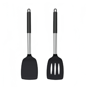Heat-Resistant Black Silicone Spatulas